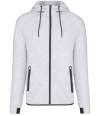 PA358 Proact Performance Hooded Jacket Ash Heather colour image